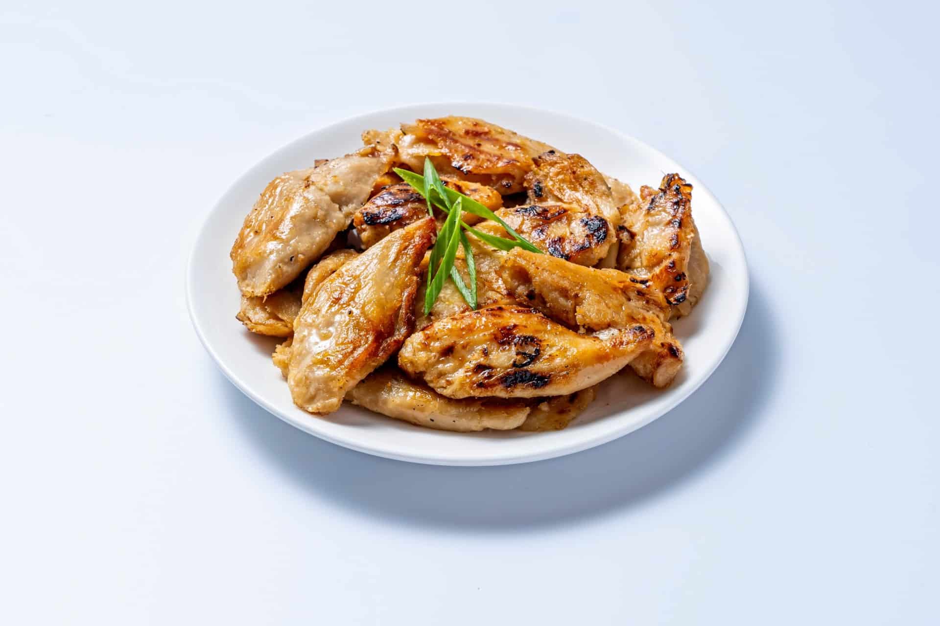 plant based chicken on plate