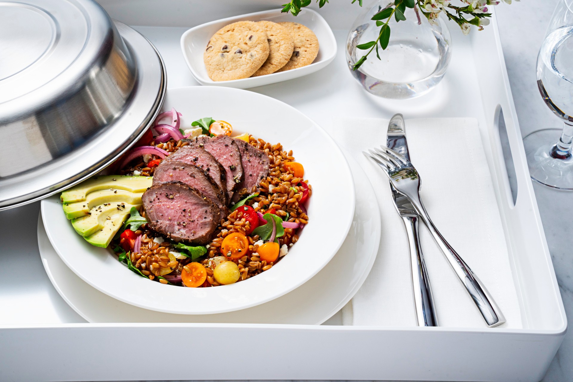 Seared beef petite tender