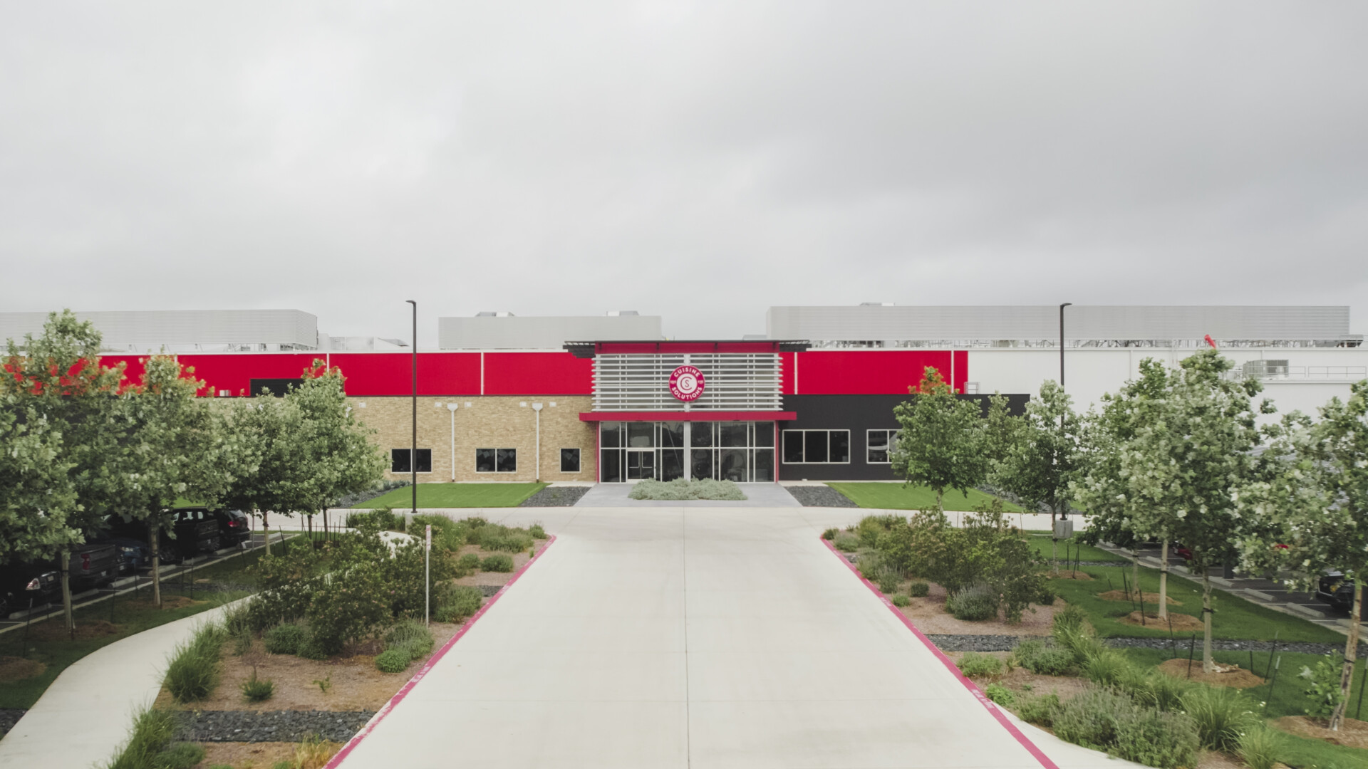 Aerial photograph of Cuisine Solutions San Antonio sous vide facility