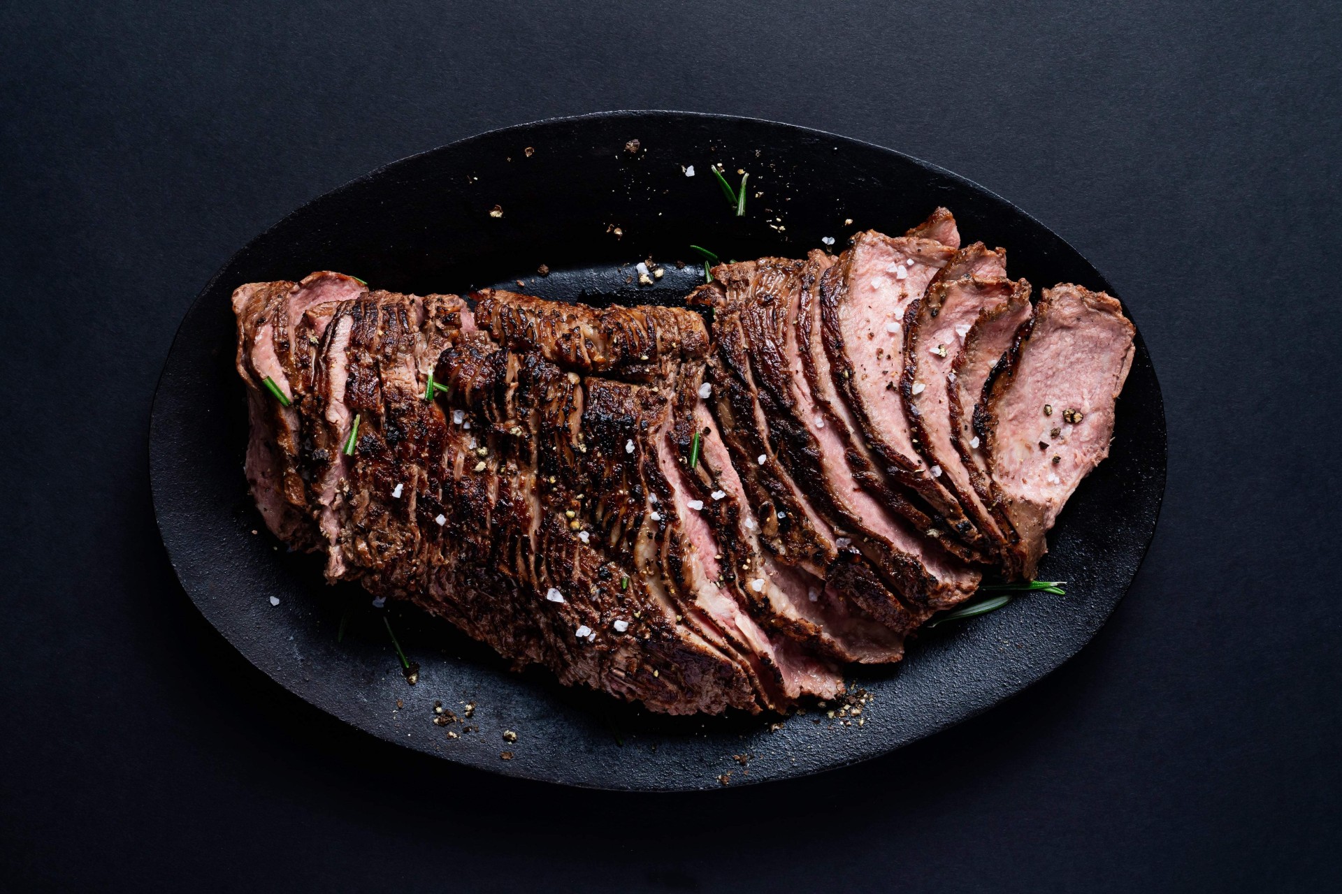 Seared Seasoned Sliced Beef Sirloin