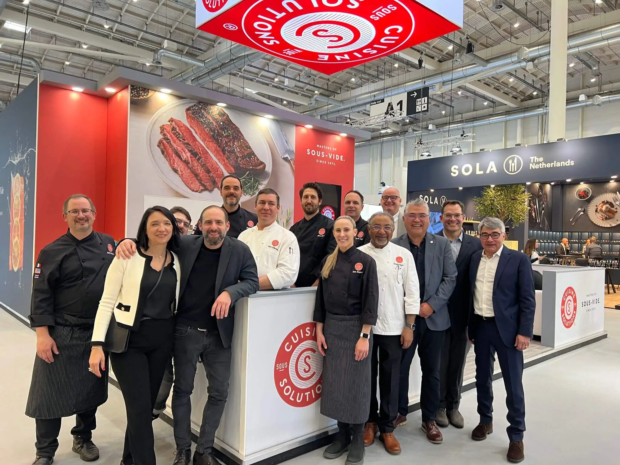 Cuisine Solutions team at their booth at WTCE 2025